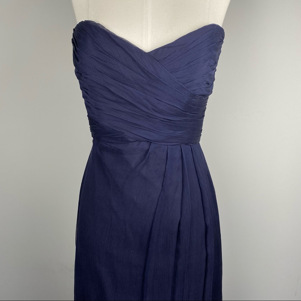 SOLD-Amsale Blue Bridesmaids Dress; Size 8; Style G629C - Picture 5 of 15